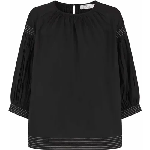 Oversized Top with ¾ Sleeves , female, Sizes: XL, L, M, S - Masai - Modalova