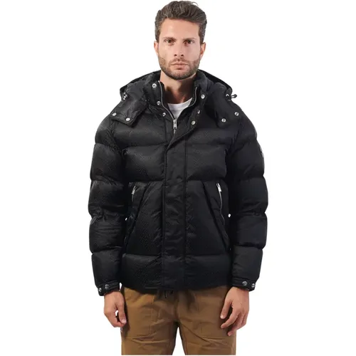 Wasserabweisende gesteppte Jacke mit Jacquardmuster , Herren, Größe: 2XL - Hugo Boss - Modalova