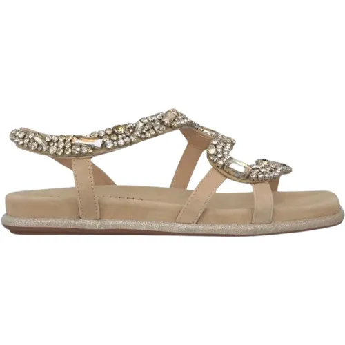 Snake Strap Flat Sandal , female, Sizes: 2 UK, 5 UK, 3 UK, 8 UK, 9 UK, 4 UK, 7 UK, 6 UK - Alma en Pena - Modalova