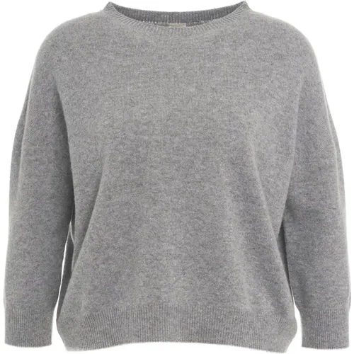 Luxurious Grey Cashmere Sweater Aw24 , female, Sizes: XS, M, S - MVM - Modalova