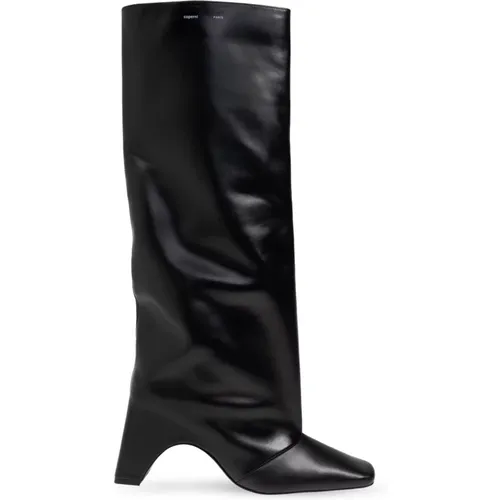 Logo boots , female, Sizes: 6 UK, 7 UK, 4 UK, 5 UK - Coperni - Modalova