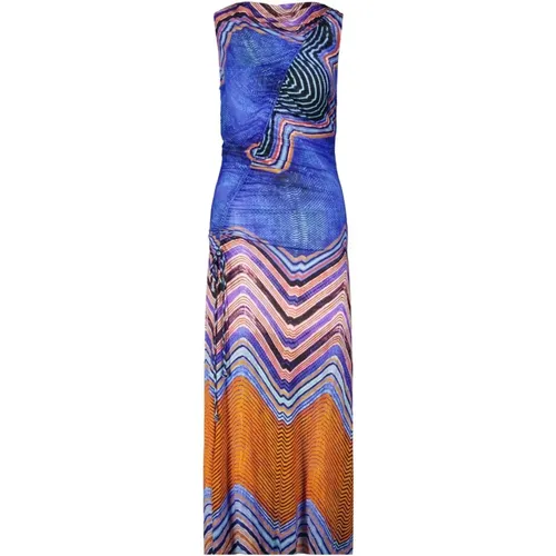 Farbenfrohes A-Linien-Kleid mit Geraffter Schnürung , Damen, Größe: S - Ulla Johnson - Modalova