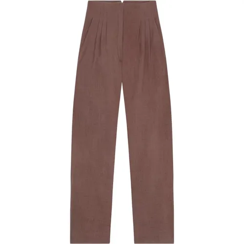 Frontera, virgin wool trousers blush , female, Sizes: L, XL, M - Cortana - Modalova