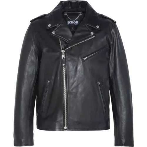 Iconic Perfecto Leather Jacket , male, Sizes: L - Schott NYC - Modalova