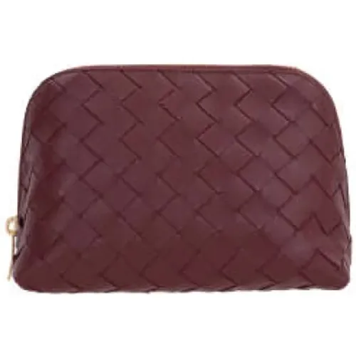 Intrecciato Leather Beauty Case , female, Sizes: ONE SIZE - Bottega Veneta - Modalova