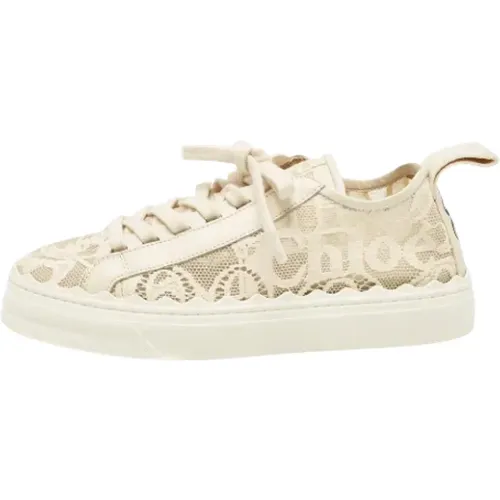 Pre-owned Lace sneakers , female, Sizes: 5 UK - Chloé Pre-owned - Modalova