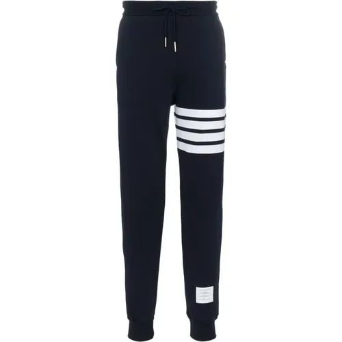 Bar Jersey Sweatpants , male, Sizes: L, S - Thom Browne - Modalova