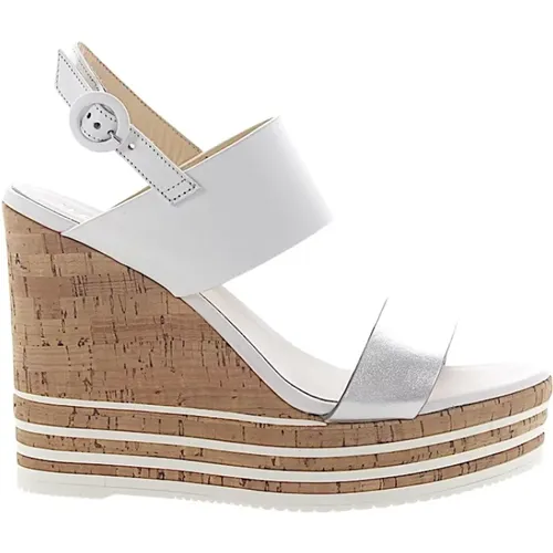 Elevate Your Style with Wedge Sandals , female, Sizes: 7 UK - Hogan - Modalova
