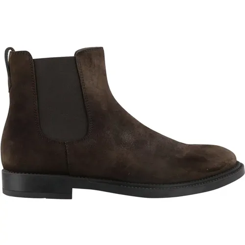 Luxuriöse Braune Wildleder Stiefeletten Aw22 , Herren, Größe: 41 EU - TOD'S - Modalova