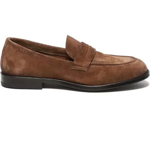 Weiche Wildleder-Loafer in tan , Herren, Größe: 43 1/2 EU - Alexander Hotto - Modalova