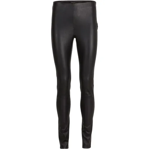 Stretch leather trousers - Selected Femme - Modalova
