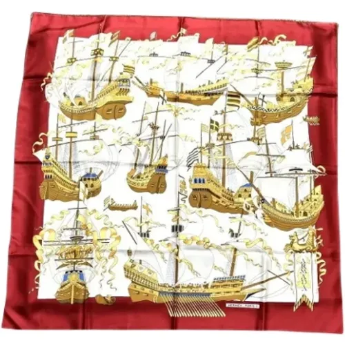 Pre-owned Silk scarves , female, Sizes: ONE SIZE - Hermès Vintage - Modalova