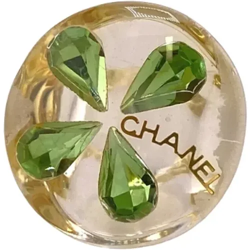 Pre-owned Plastic rings , female, Sizes: ONE SIZE - Chanel Vintage - Modalova