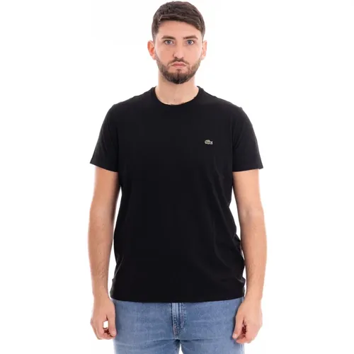 Herren Rundhals T-Shirt , Herren, Größe: 2XL - Lacoste - Modalova