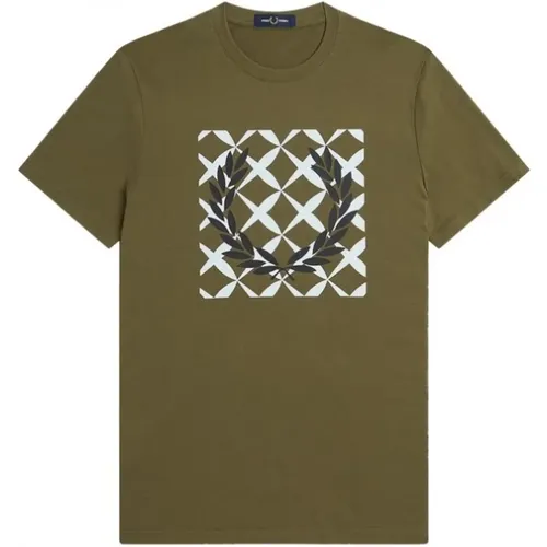 Graphic Logo Cotton T-Shirts , male, Sizes: XL - Fred Perry - Modalova