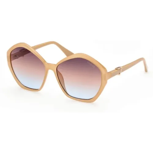 Injizierte Sonnenbrille für Frauen - Guess - Modalova