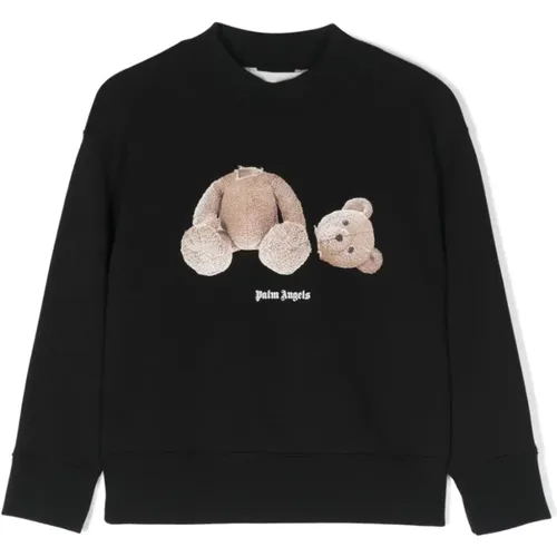 Teddy Bear Gothic Sweater,Sweatshirts - Palm Angels - Modalova