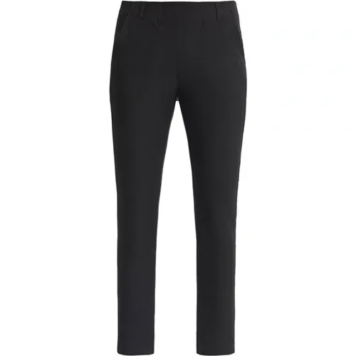 Slim Crop Hose Schwarz EcoVero , Damen, Größe: S - LauRie - Modalova