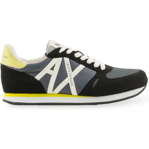 Dynamische Eco-Suede Sneakers Xux017 , Herren, Größe: 45 EU - Armani Exchange - Modalova