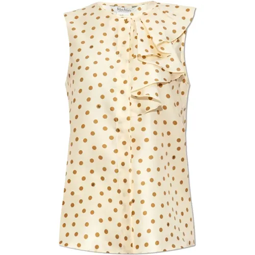 Polka Dot Pattern Shirt 'Pegli' , female, Sizes: S, XL - Max Mara - Modalova