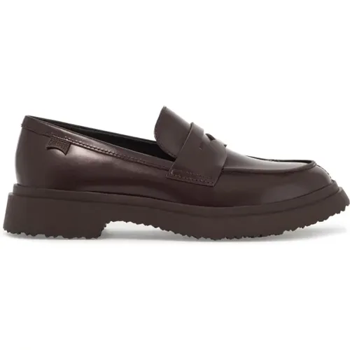 Loafers aus gebürstetem Leder mit Gummilogo , Damen, Größe: 39 EU - Camper - Modalova