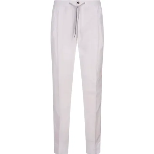 Linen Tapered Trousers , male, Sizes: 2XL, 4XL, L, XL, M - PT Torino - Modalova