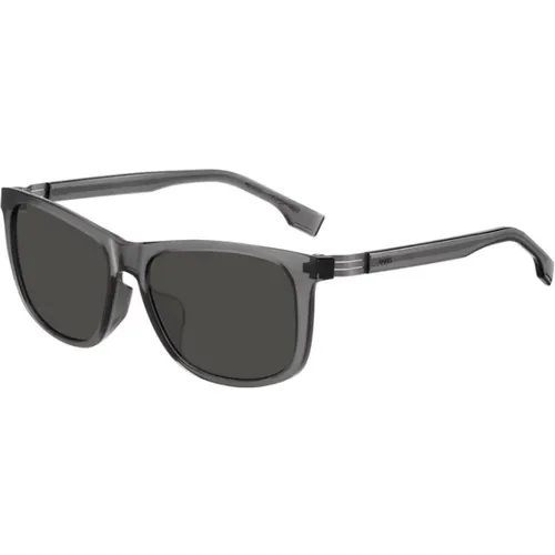Grey Frame Sunglasses , unisex, Sizes: 59 MM - Boss - Modalova
