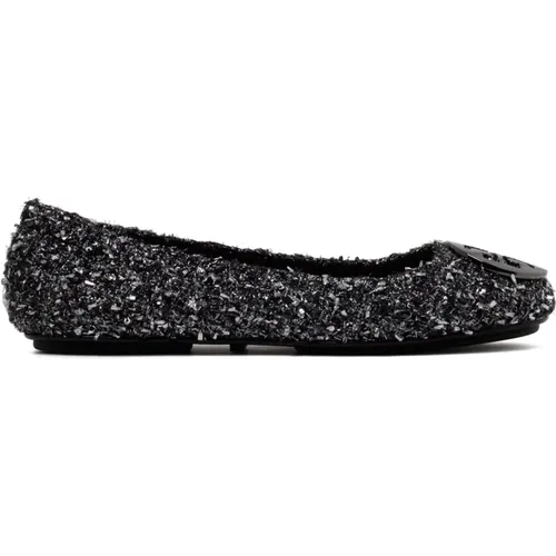 Silver Confetti Dancer Flat Shoes , female, Sizes: 3 1/2 UK, 5 UK, 4 UK - TORY BURCH - Modalova