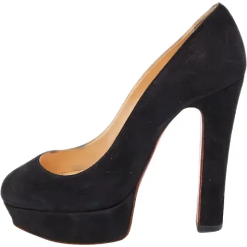 Pre-owned Wildleder heels , Damen, Größe: 34 1/2 EU - Christian Louboutin Pre-owned - Modalova