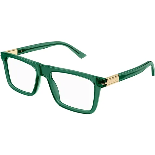 Grüne Brillengestelle , unisex, Größe: 54 MM - Gucci - Modalova