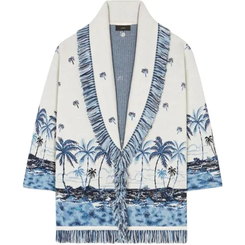 Hawaiian Origine Cardigan White Sweaters - Alanui - Modalova