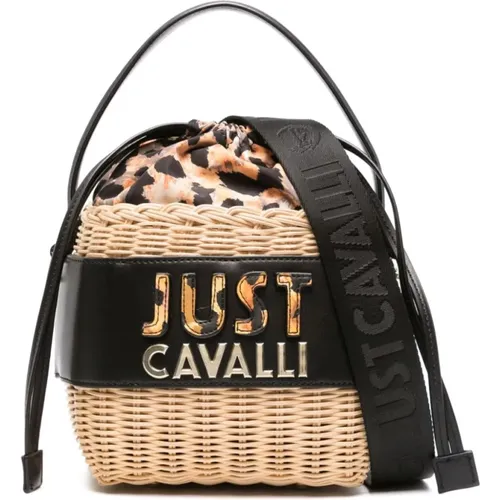 White Bucket Bag , female, Sizes: ONE SIZE - Just Cavalli - Modalova