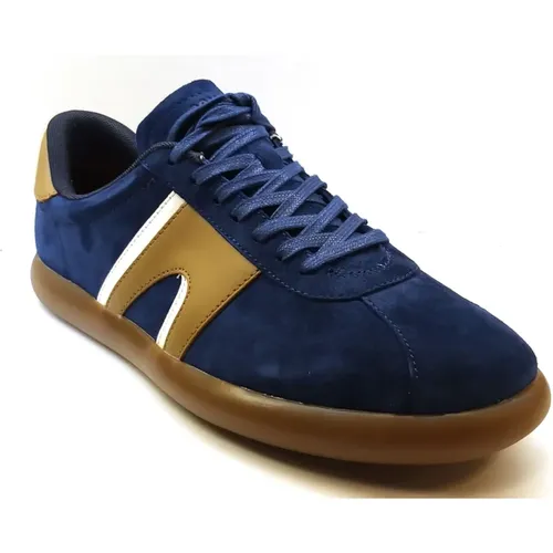 Navy Soller Sneaker with Logo , male, Sizes: 10 UK, 6 UK, 11 UK, 7 UK, 8 UK, 9 UK - Camper - Modalova