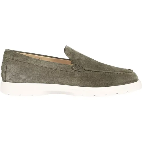 Militärgrüne Loafers , Herren, Größe: 43 1/2 EU - TOD'S - Modalova