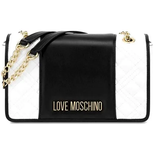 Ecopelle Chain Shoulder Bag , female, Sizes: ONE SIZE - Love Moschino - Modalova