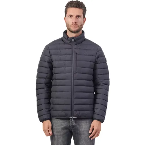 Graue Tierfreie Erion Pufferjacke , Herren, Größe: 4XL - Save The Duck - Modalova