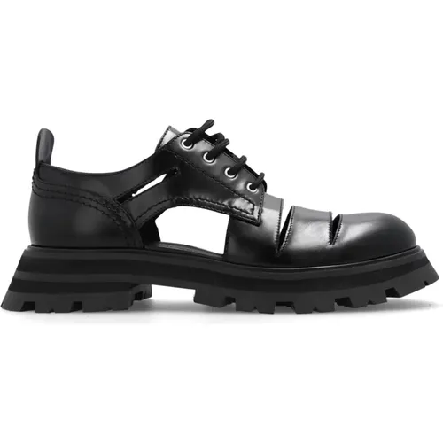 ‘Lucent’ Derby shoes , female, Sizes: 6 UK, 4 1/2 UK, 7 UK, 5 UK, 4 UK - alexander mcqueen - Modalova