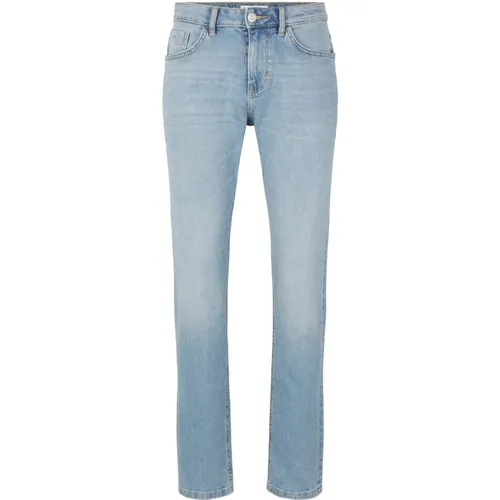 Slim Jeans 5-Pocket Stil Reißverschluss/Knopf , Herren, Größe: W34 L32 - Tom Tailor - Modalova