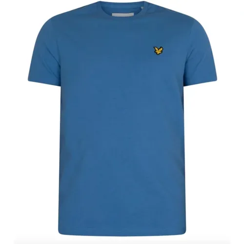 Organische Baumwolle Blaues T-Shirt , Herren, Größe: 2XL - Lyle & Scott - Modalova