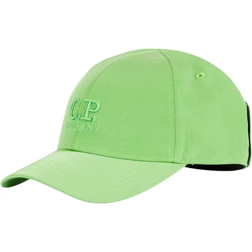 White Regular Fit Cap , male, Sizes: M - C.P. Company - Modalova