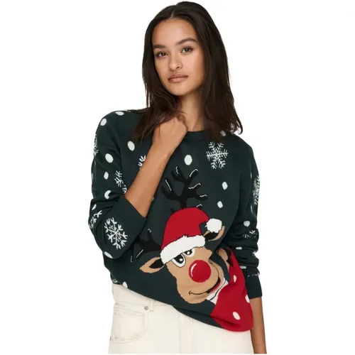 Lucia Weihnachts Jacquard Pullover - JACQUELINE de YONG - Modalova