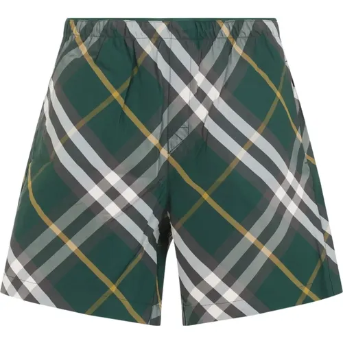 Green Swim Shorts Ivy Style , male, Sizes: S, XL, L, M - Burberry - Modalova