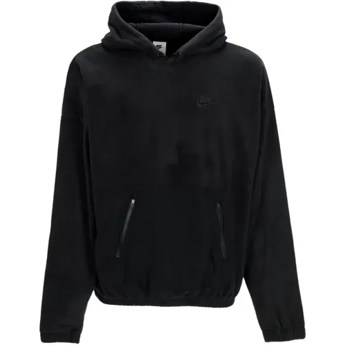 Schwarzer Fleece Polar Hoodie Oversize , Herren, Größe: XL - Nike - Modalova