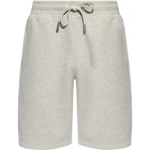 Casual Graue Baumwoll Elastan Shorts , Damen, Größe: M - Ami Paris - Modalova