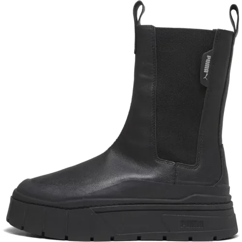 Schwarze Chelsea Booties , Damen, Größe: 37 EU - Puma - Modalova