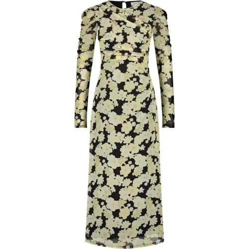 Midi-Kleid mit plissierten Ärmeln , Damen, Größe: L - Fabienne Chapot - Modalova
