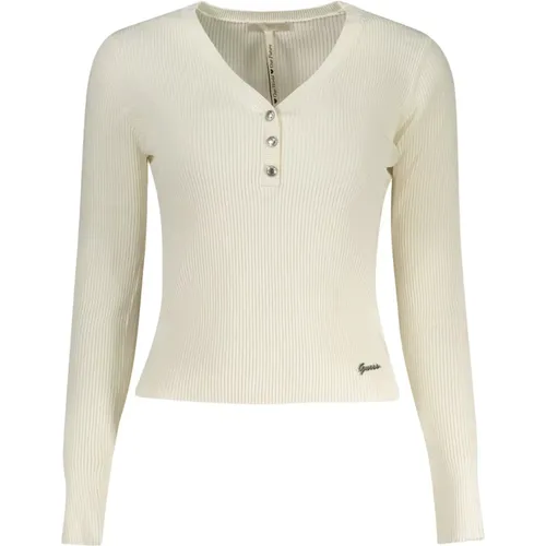 Weißes Langarm-Top Damen Guess - Guess - Modalova