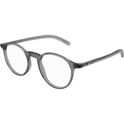 Stylish Eyeglasses Mb0329O Color 002 , male, Sizes: 49 MM - Montblanc - Modalova