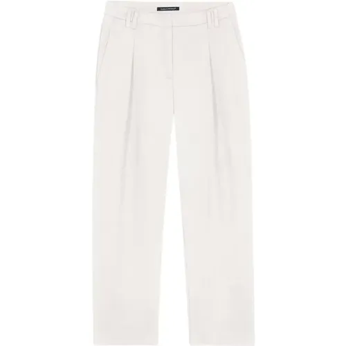 Cream Pants , female, Sizes: L - LUISA CERANO - Modalova