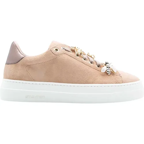 Insekten Beige Wildleder Sneaker , Damen, Größe: 37 EU - Stokton - Modalova